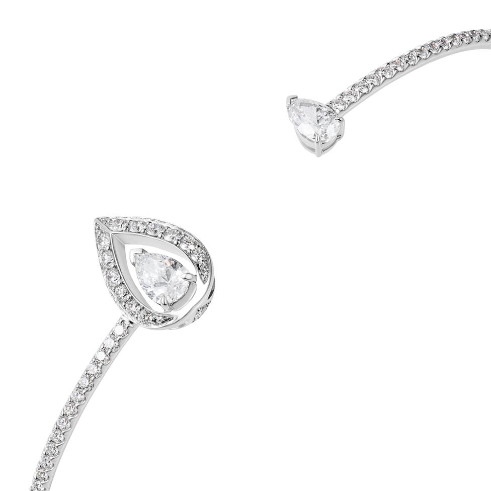 Theia 18ct White Gold Diamond Bangle Small Thumbnail Image 1