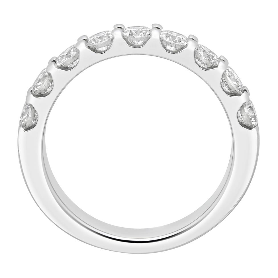 18ct White Gold Diamond Half Eternity Ring 1.00ct Thumbnail Image 1