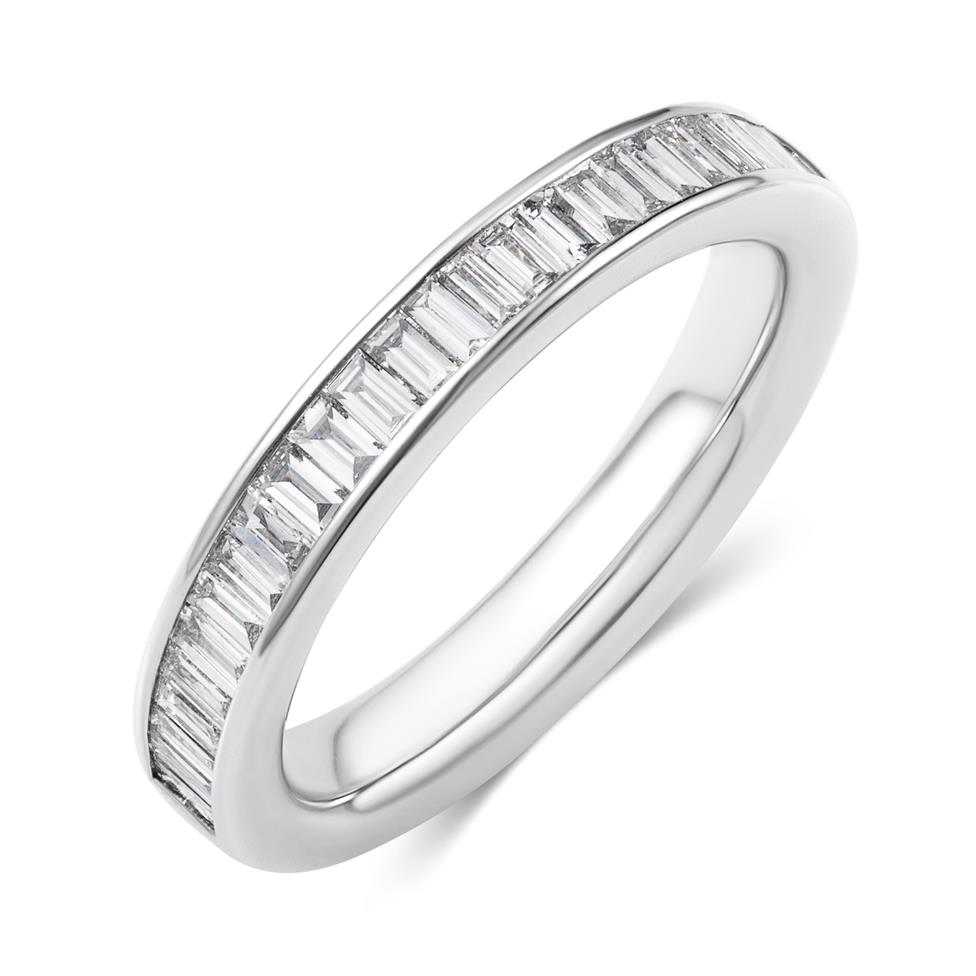 Platinum Baguette Diamond Eternity Ring 0.58ct Thumbnail Image 0