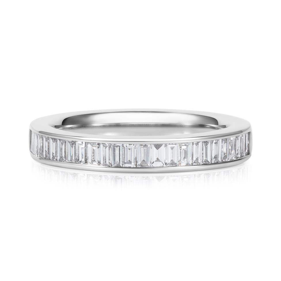 Platinum Baguette Diamond Eternity Ring 0.58ct Thumbnail Image 1