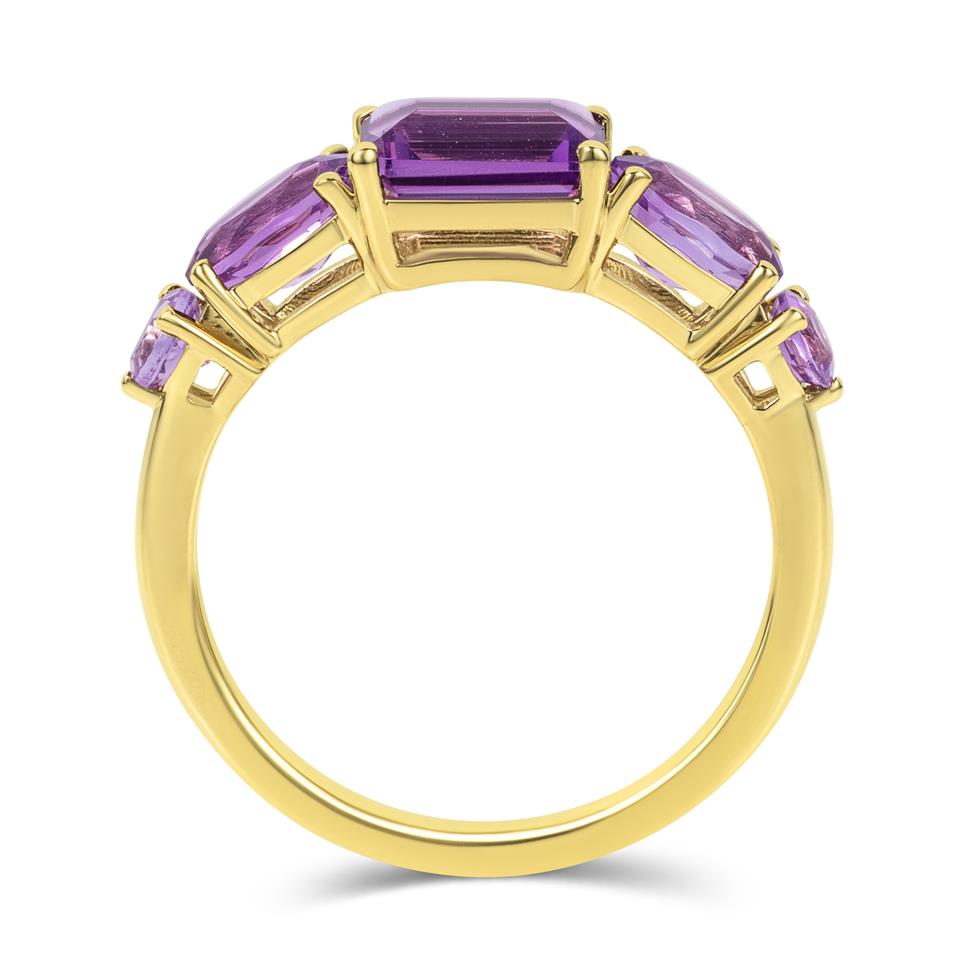 Bonbon 18ct Yellow Gold Amethyst Ring Thumbnail Image 2