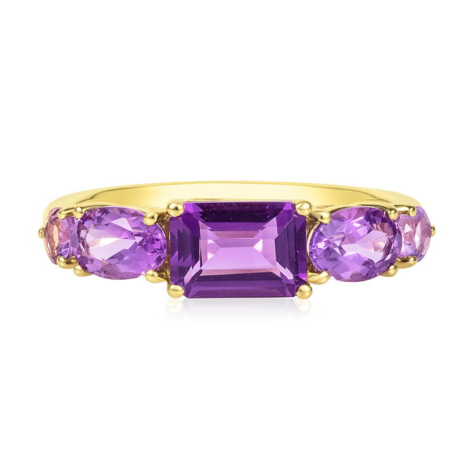 Bonbon 18ct Yellow Gold Amethyst Ring Thumbnail Image 1