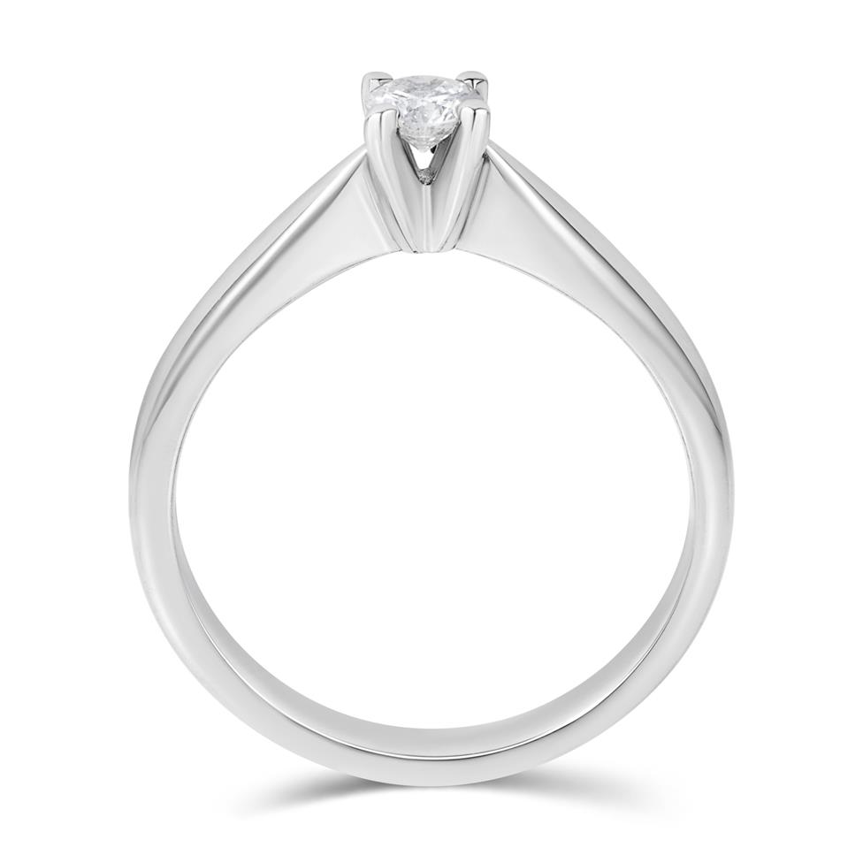 18ct White Gold Diamond Solitaire Ring 0.15ct Thumbnail Image 2