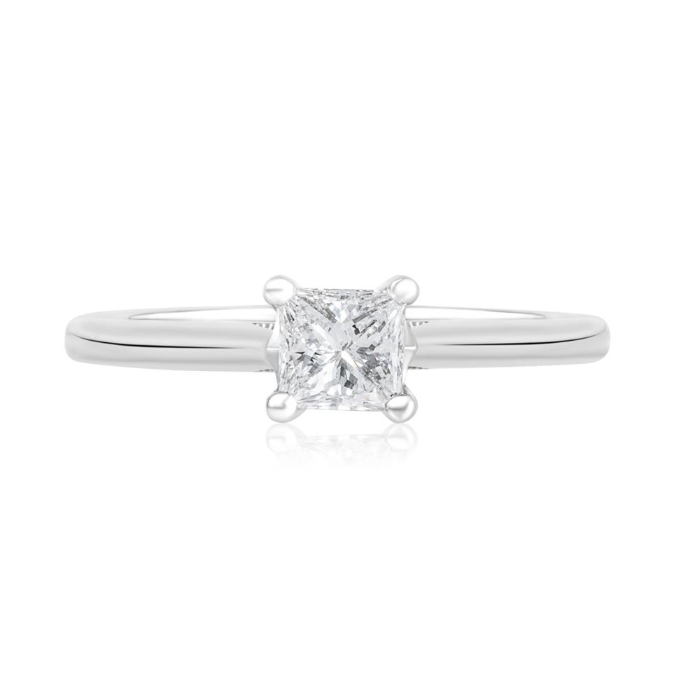 18ct White Gold Diamond Solitaire Ring 0.40ct Thumbnail Image 1