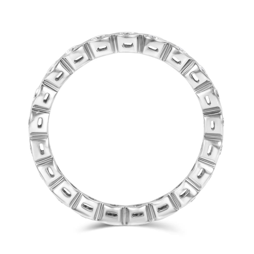 18ct Yellow Gold Graduated Diamond Half Eternity Ring Thumbnail Image 2