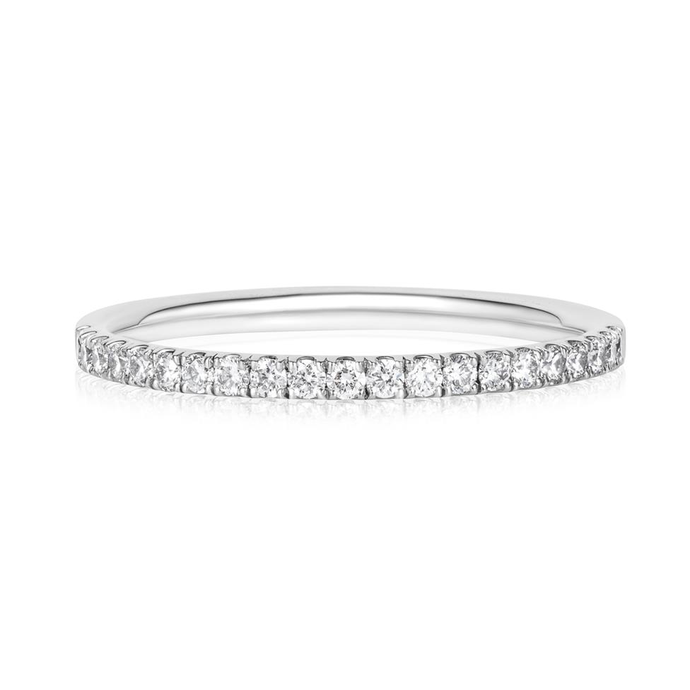 Platinum Diamond Half Eternity Ring 0.22ct Thumbnail Image 1