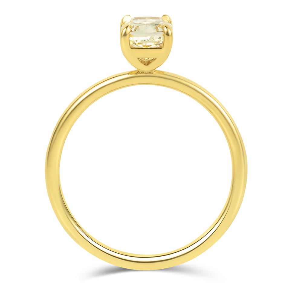18ct Yellow Gold Fancy Yellow Diamond Engagement Ring 1.00ct Thumbnail Image 2