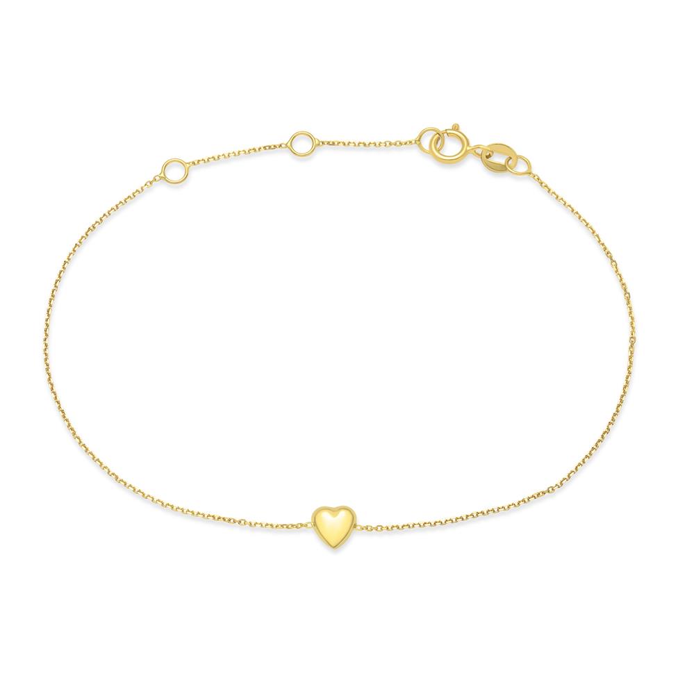 18ct Yellow Gold Heart Bracelet Thumbnail Image 0
