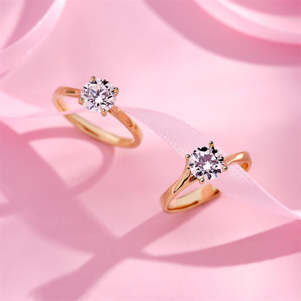 18ct Yellow Gold Diamond Solitaire Engagement Ring 1.20ct Thumbnail Image 4