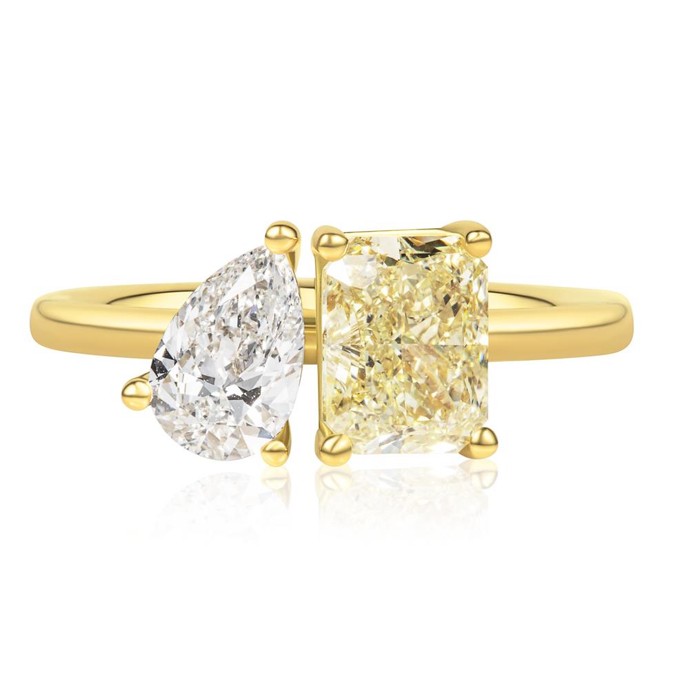 18ct Yellow Gold Toi et Moi Diamond Ring Thumbnail Image 1