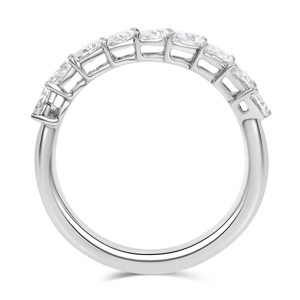 Platinum Marquise Diamond Half Eternity Ring 0.82ct Thumbnail Image 3
