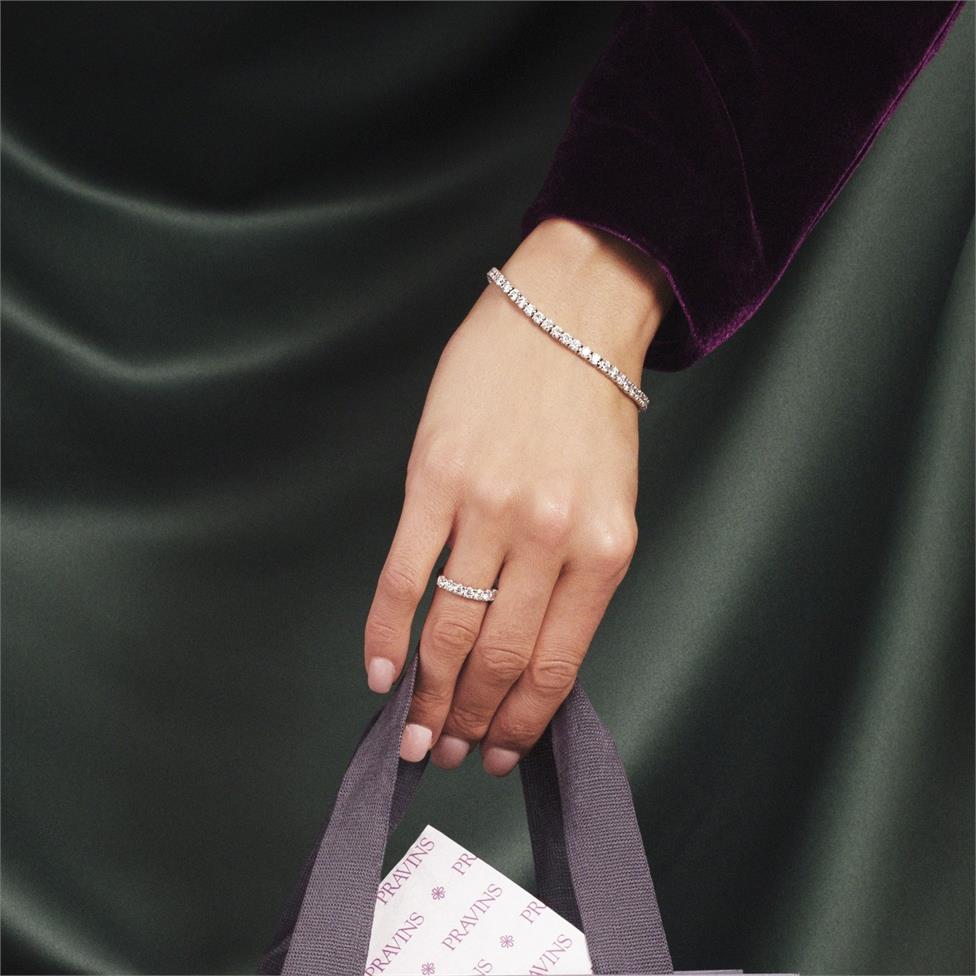 Diamond Tennis Bracelet 8.57ct Thumbnail Image 2