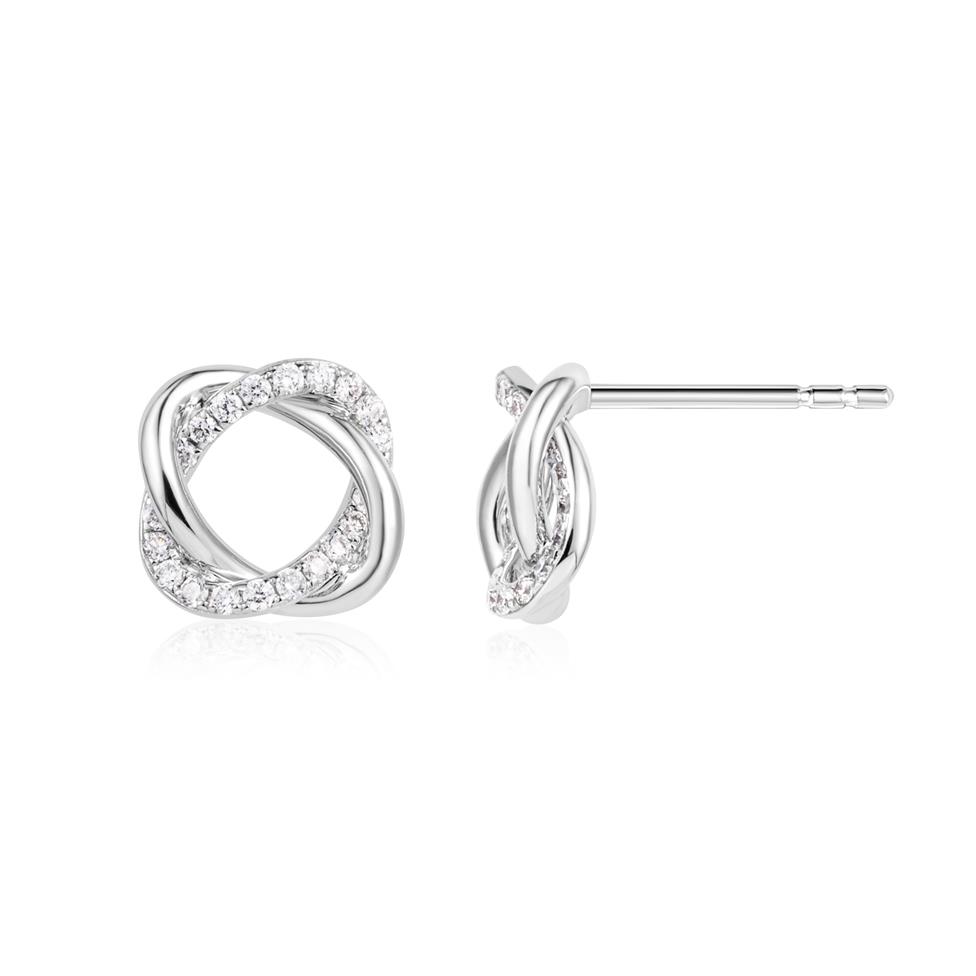 Aira 18ct White Gold Diamond Earrings Thumbnail Image 0