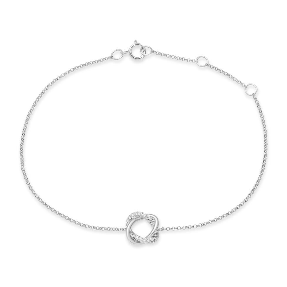 Aira 18ct White Gold Diamond Bracelet Thumbnail Image 0