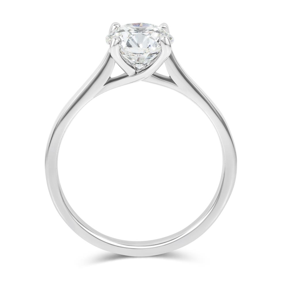 Platinum Diamond Solitaire Engagement Ring 1.20ct Thumbnail Image 2