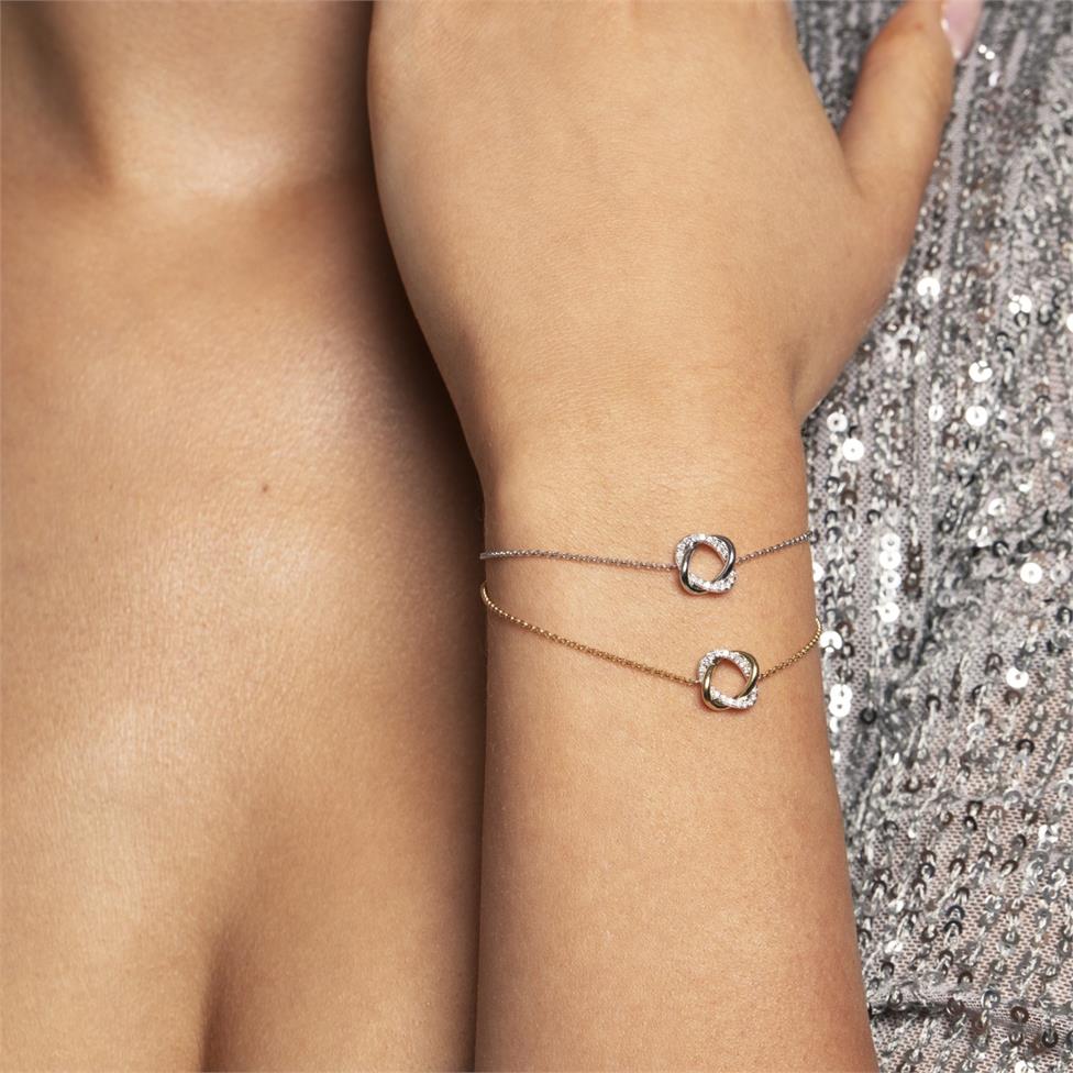 Aira 18ct Yellow Gold Diamond Bracelet Thumbnail Image 1