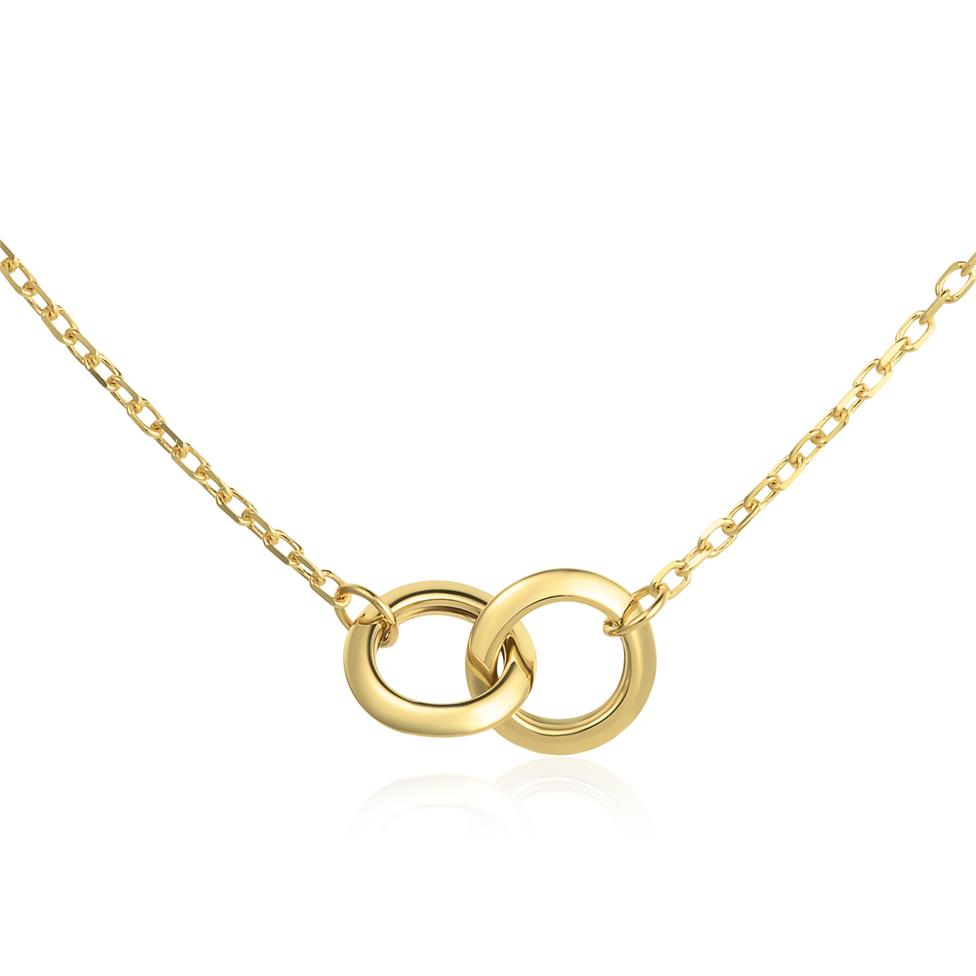 Union 18ct Yellow Gold Triple Ring Necklace Thumbnail Image 1