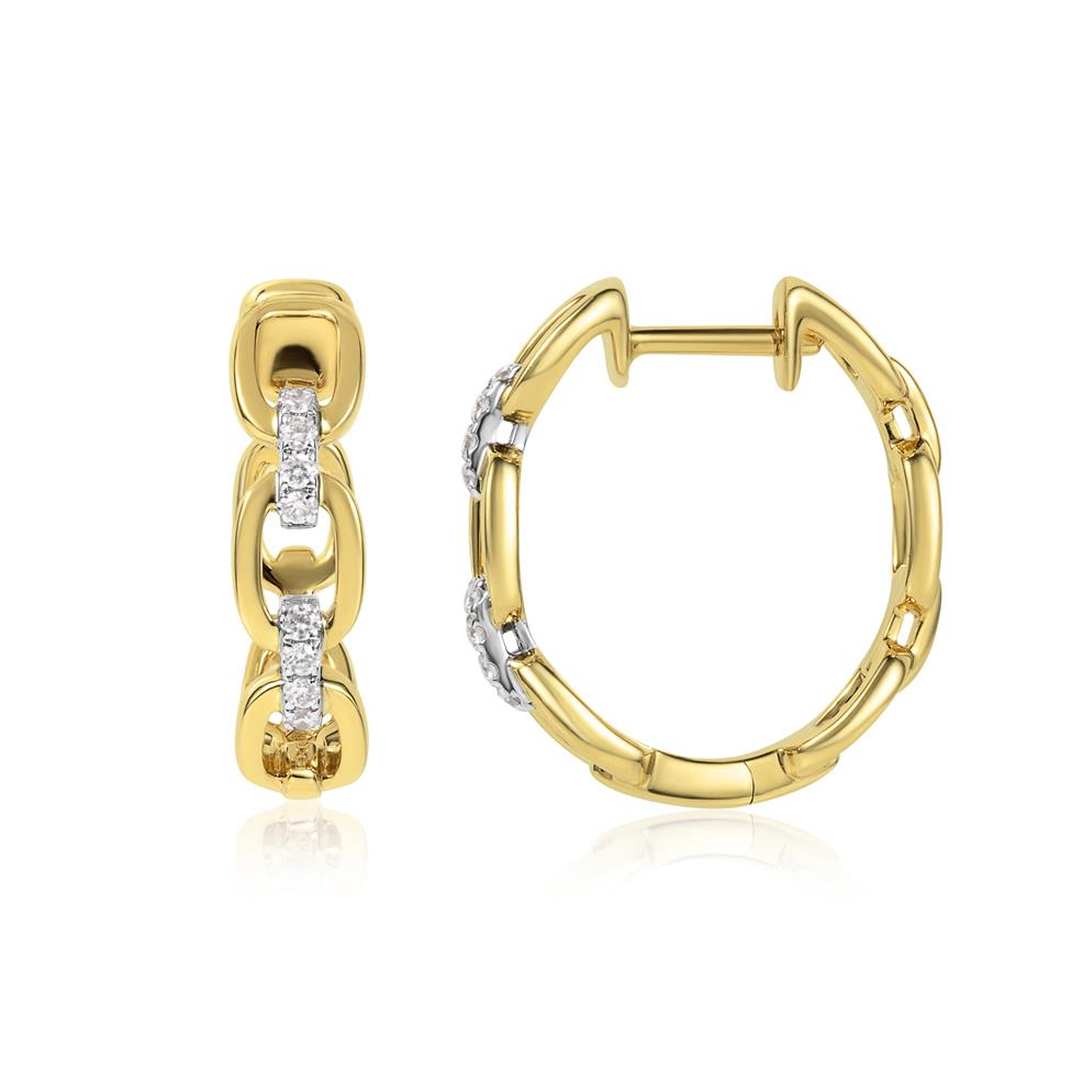 Artemis 18ct Yellow Gold Diamond Earrings Thumbnail Image 0
