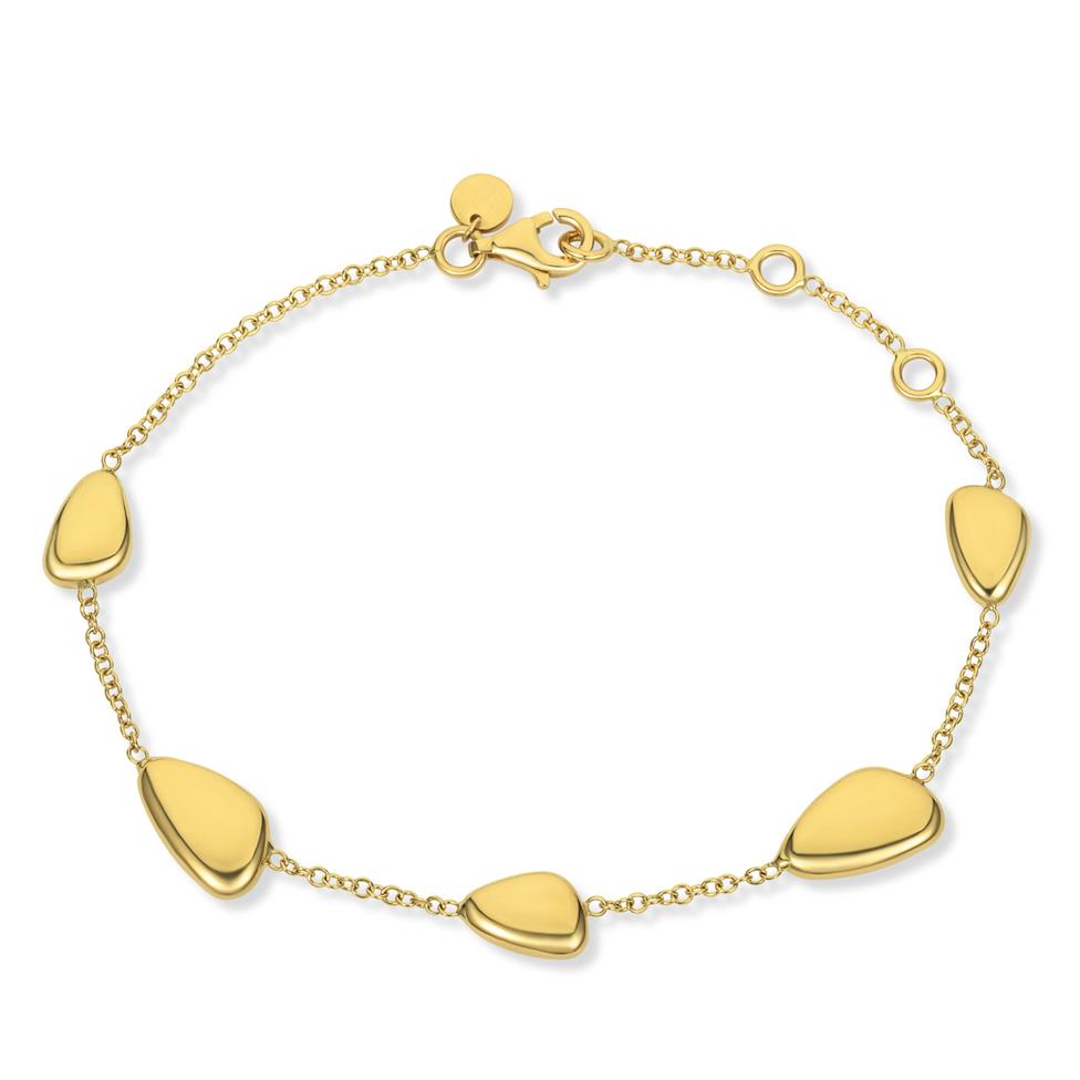 Pebble 18ct Yellow Gold Bracelet Thumbnail Image 0