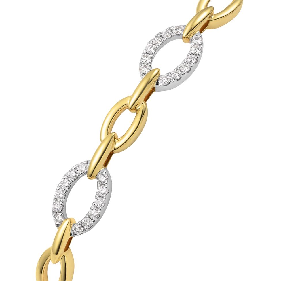 Artemis 18ct Yellow Gold Diamond Bangle Thumbnail Image 1