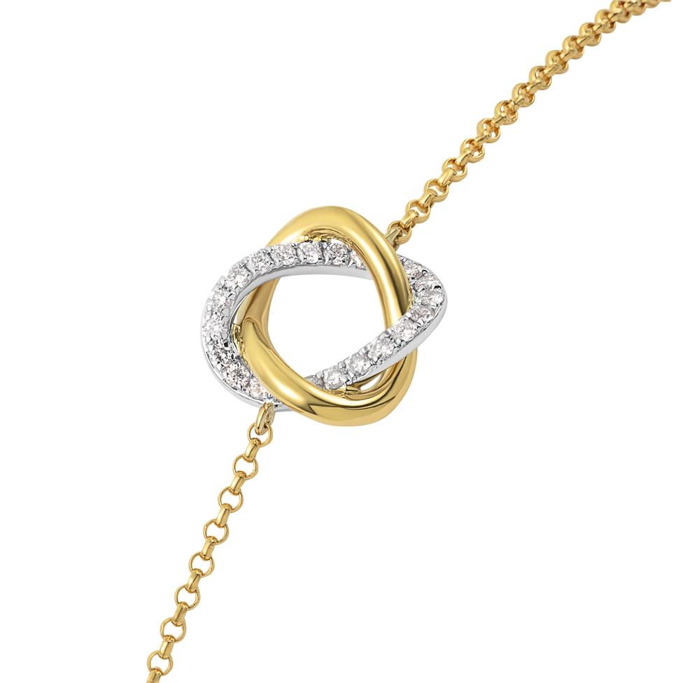 Aira 18ct Yellow Gold Diamond Bracelet Thumbnail Image 2