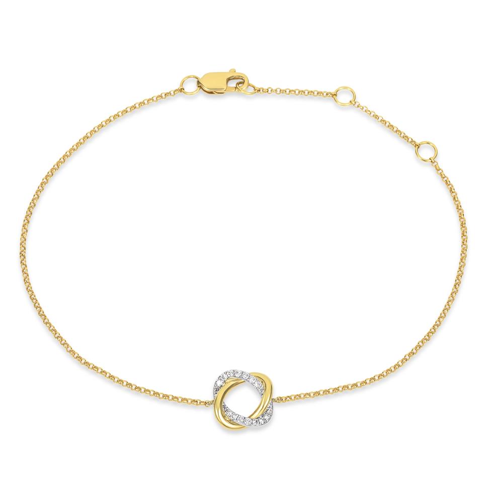 Aira 18ct Yellow Gold Diamond Bracelet Thumbnail Image 0