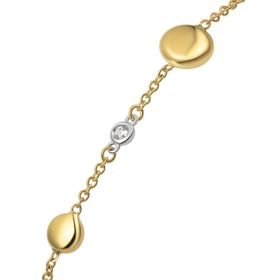 Pebble 18ct Yellow Gold Diamond Bracelet Thumbnail Image 1