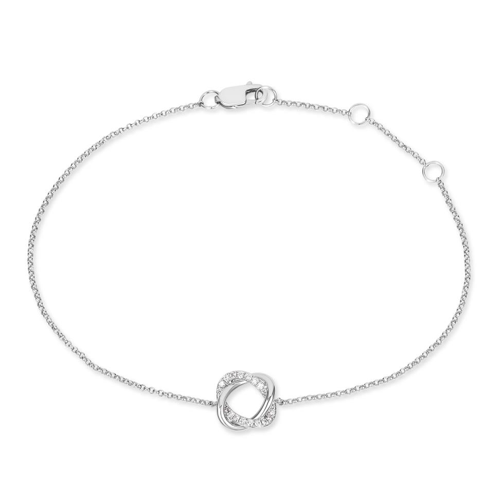Aira 18ct White Gold Diamond Bracelet Thumbnail Image 0
