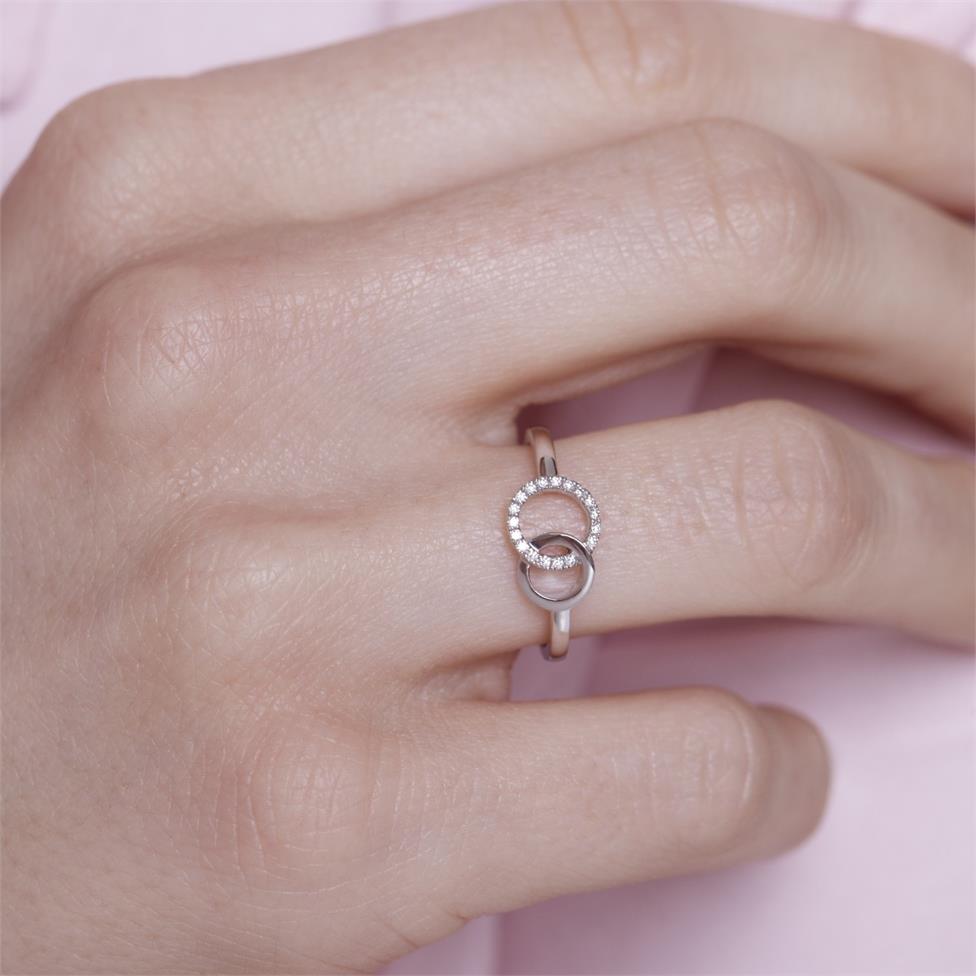 Union 18ct White Gold Diamond Dress Ring 0.06ct Thumbnail Image 4