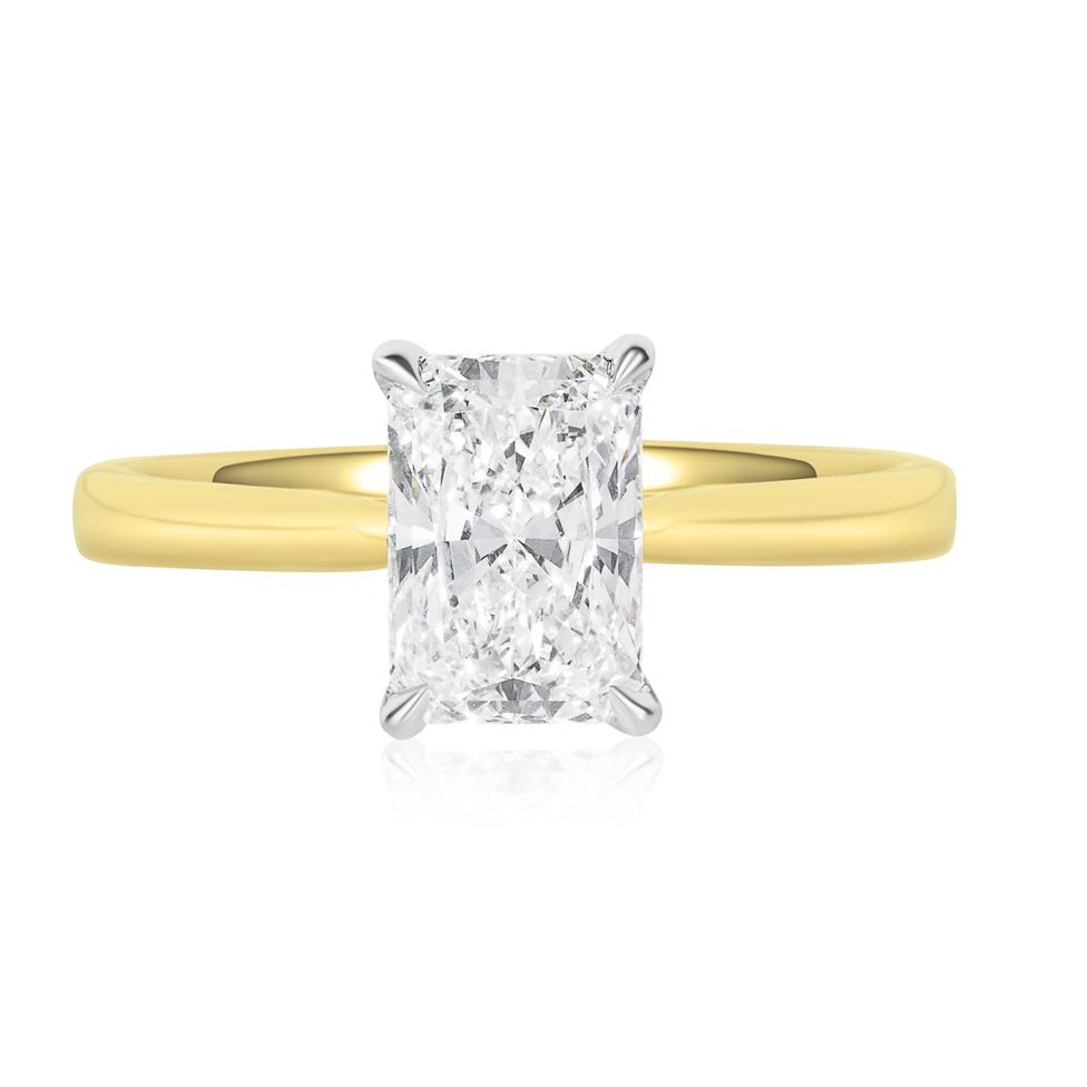 18ct Yellow Gold Lab Grown Oval Diamond Engagement Ring 1.50ct Thumbnail Image 1