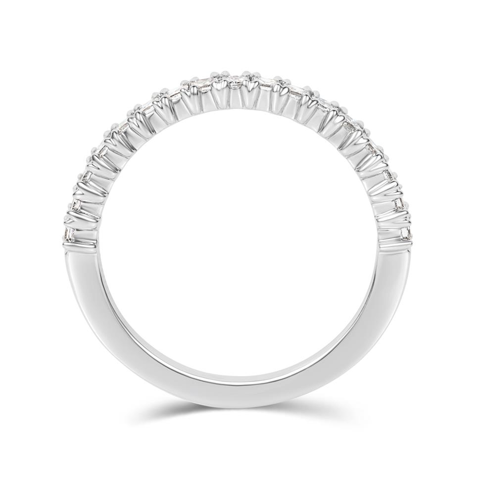 Platinum Princess Cut Diamond Claw Set Eternity Ring 0.50ct  Thumbnail Image 2