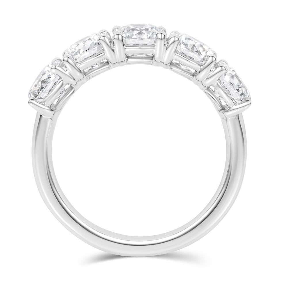 Platinum Lab Grown Diamond Eternity Ring 2.50ct Thumbnail Image 2