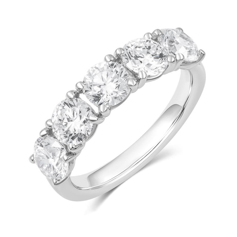 Platinum Lab Grown Diamond Eternity Ring 2.50ct Thumbnail Image 0