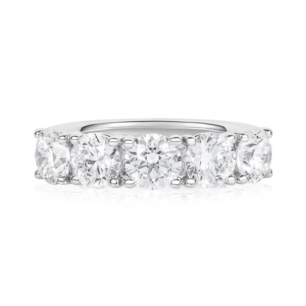 Platinum Lab Grown Diamond Eternity Ring 2.50ct Thumbnail Image 1
