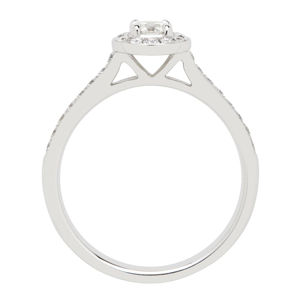 Camellia Platinum Vintage Inspired Diamond Ring Thumbnail Image 1