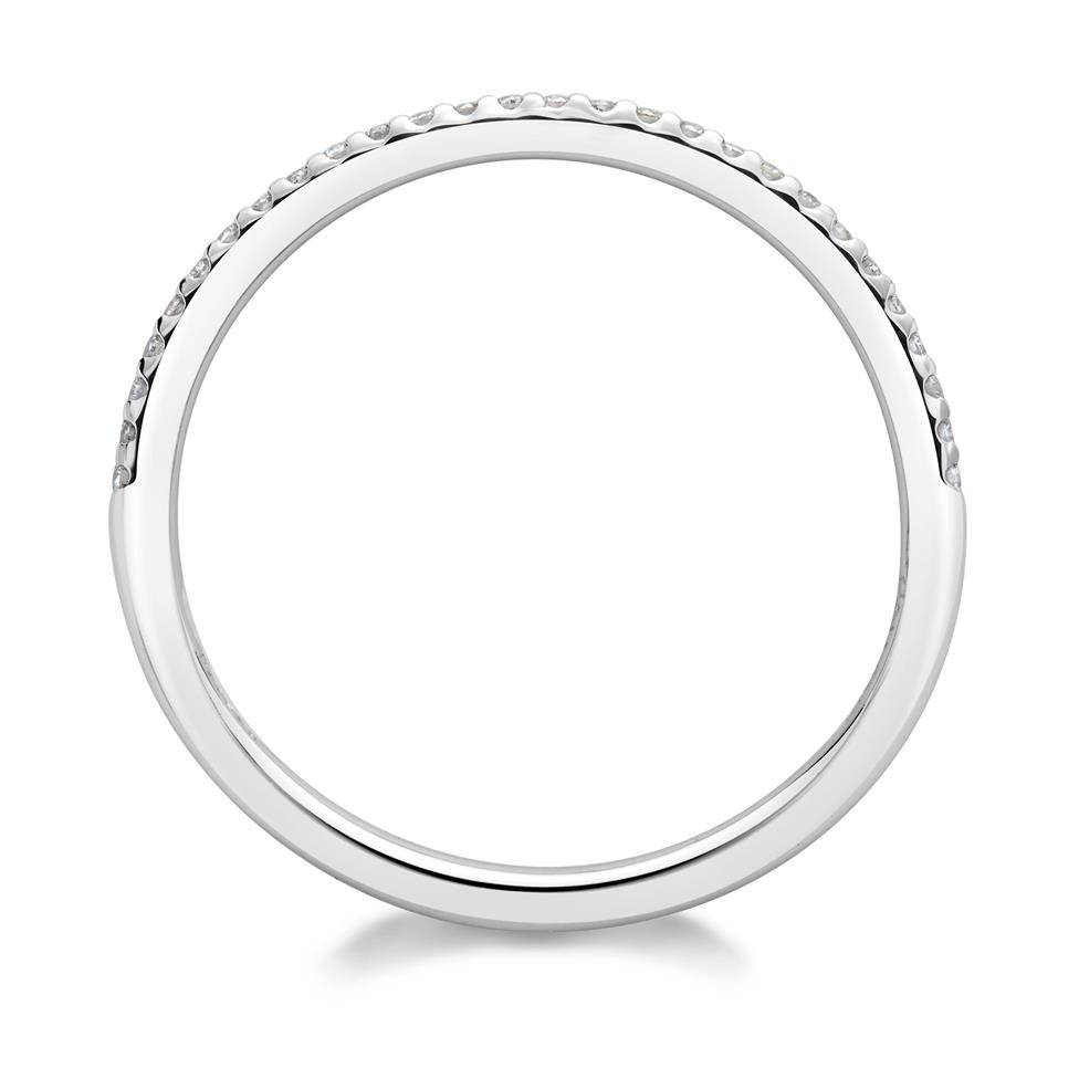 Platinum Diamond Half Eternity Ring 0.13ct Thumbnail Image 1
