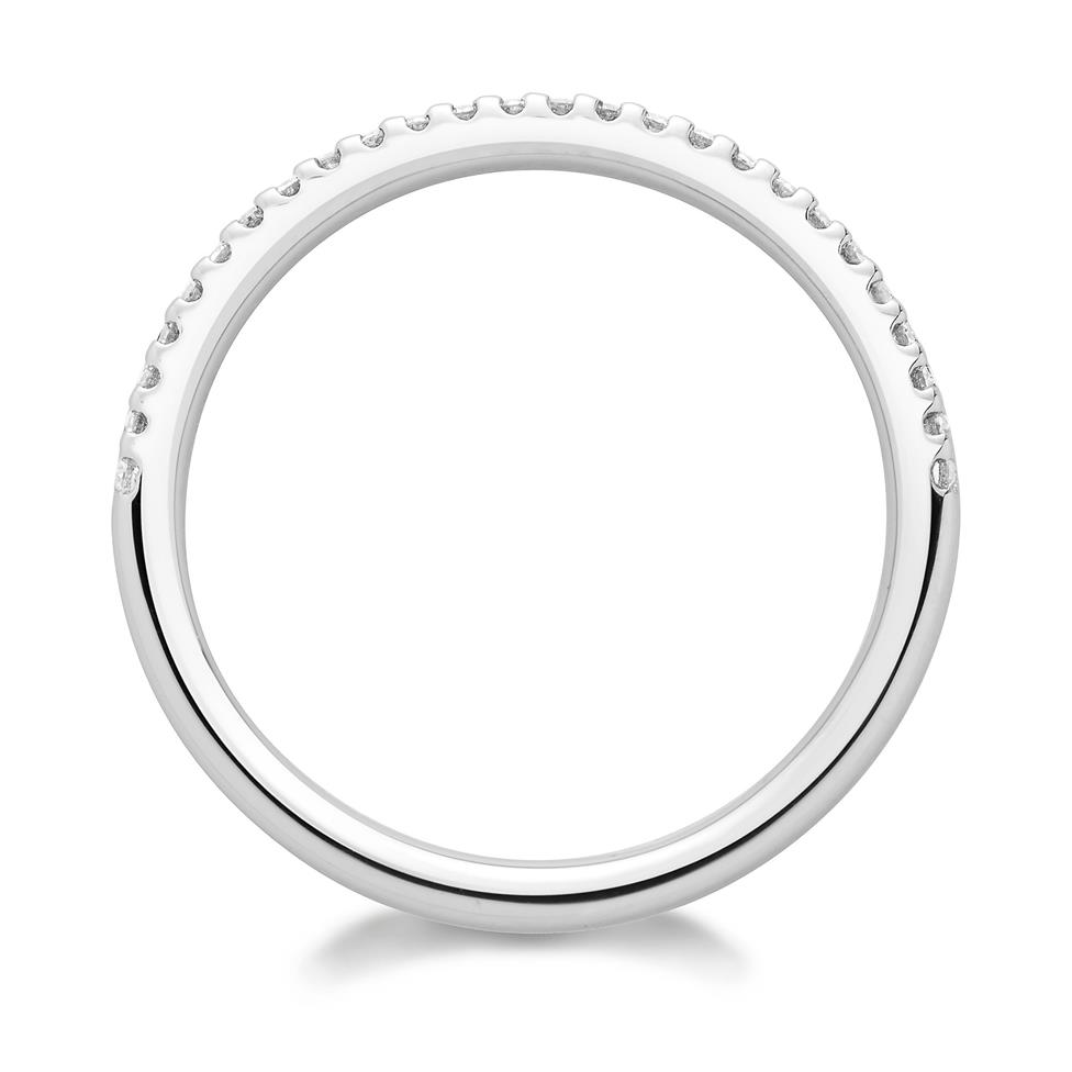 Platinum Diamond Set Wedding Ring 0.13ct Thumbnail Image 1