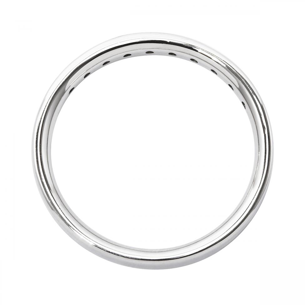 Platinum Baquette Cut 0.30ct Diamond Half Channel Ring Thumbnail Image 1