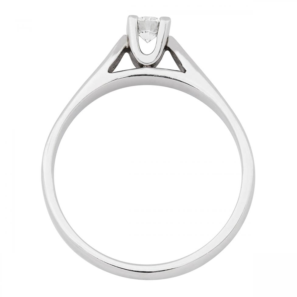Platinum Modern 0.25ct Diamond Solitaire Ring Thumbnail Image 1