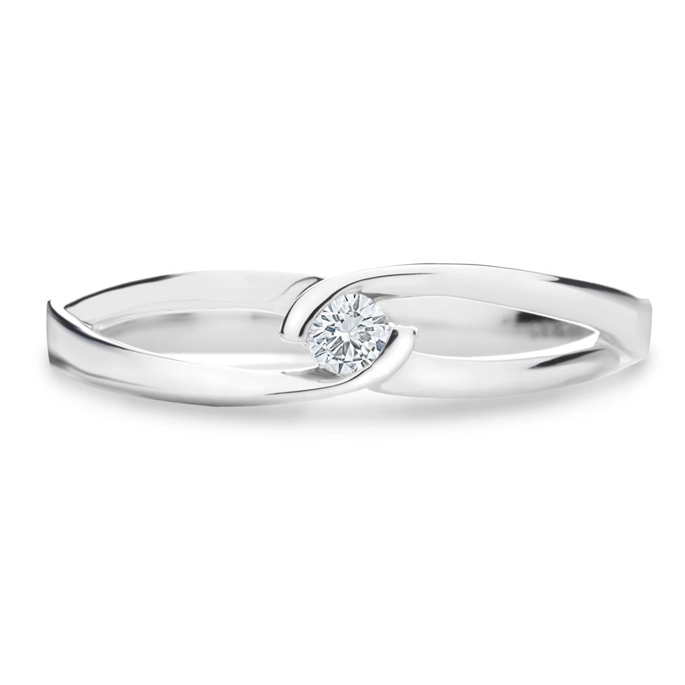 Mon Coeur 18ct White Gold Diamond Dress Ring 0.08ct Thumbnail Image 0