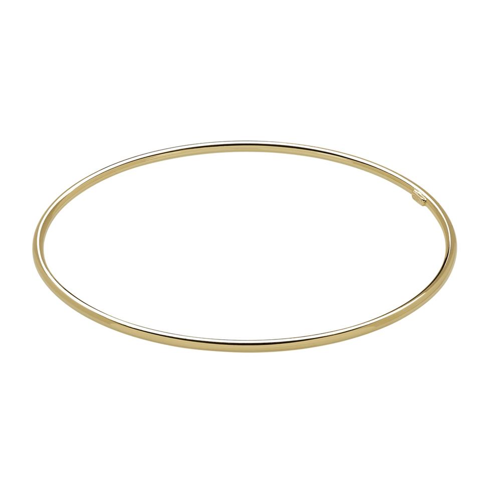 18ct Yellow Gold Classic Bangle | Pravins Jewellers