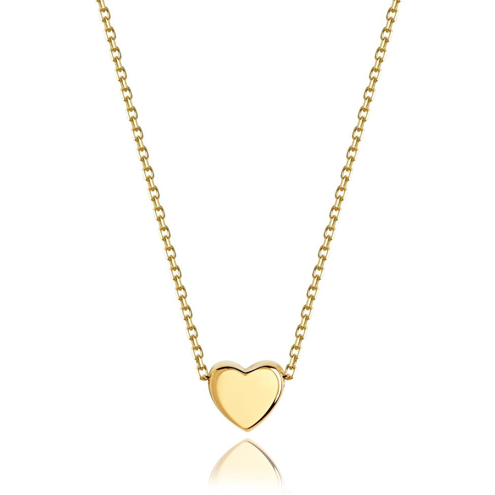 Unico 18ct Yellow Gold Heart Necklace Thumbnail Image 0