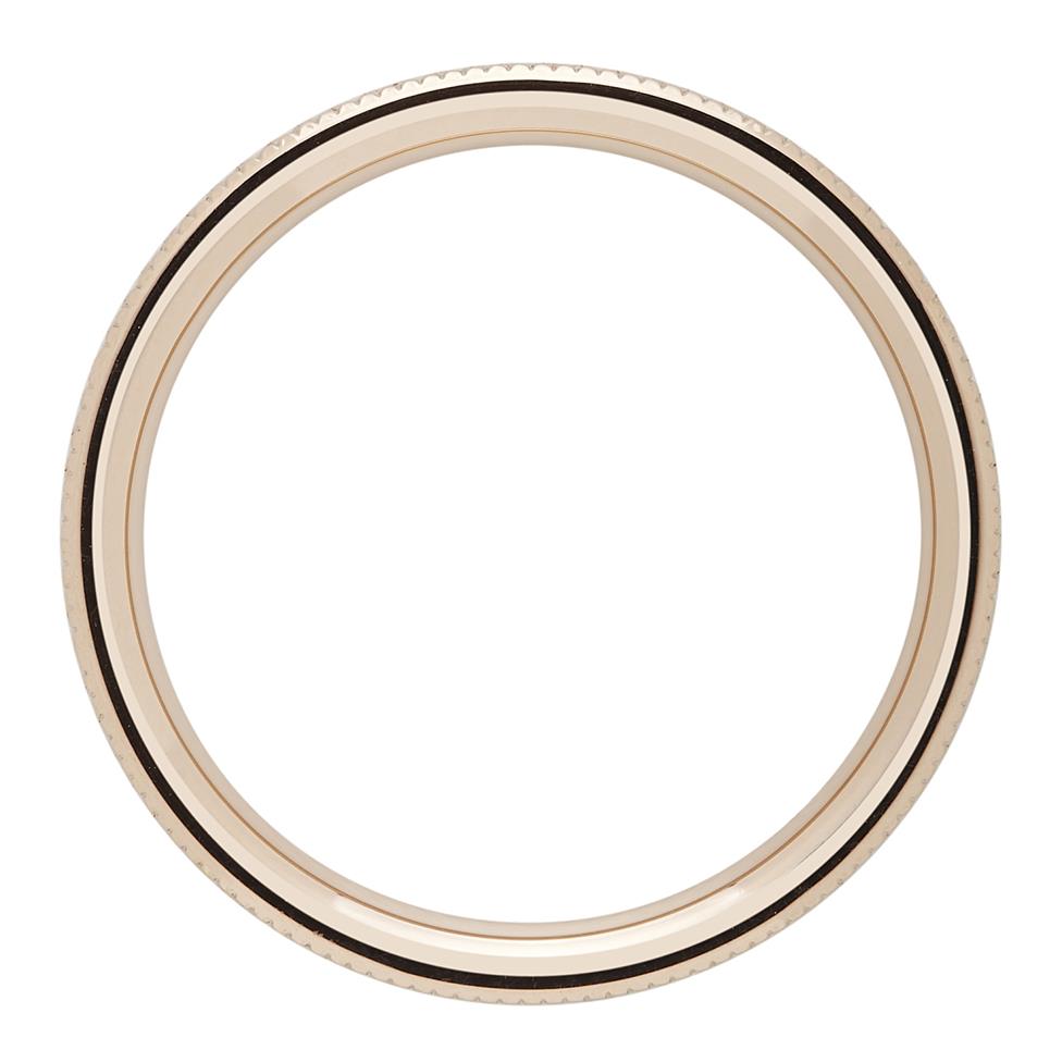 18ct Rose Gold Beaded Pattern Ring Thumbnail Image 1