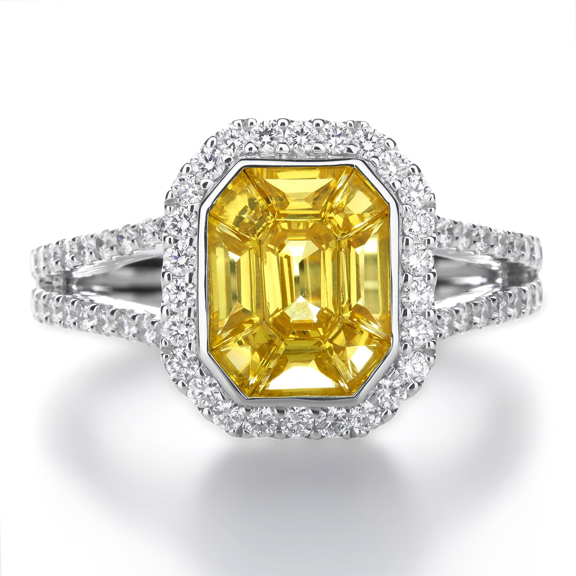 ODYSSEY Yellow Sapphire & Diamond Ring