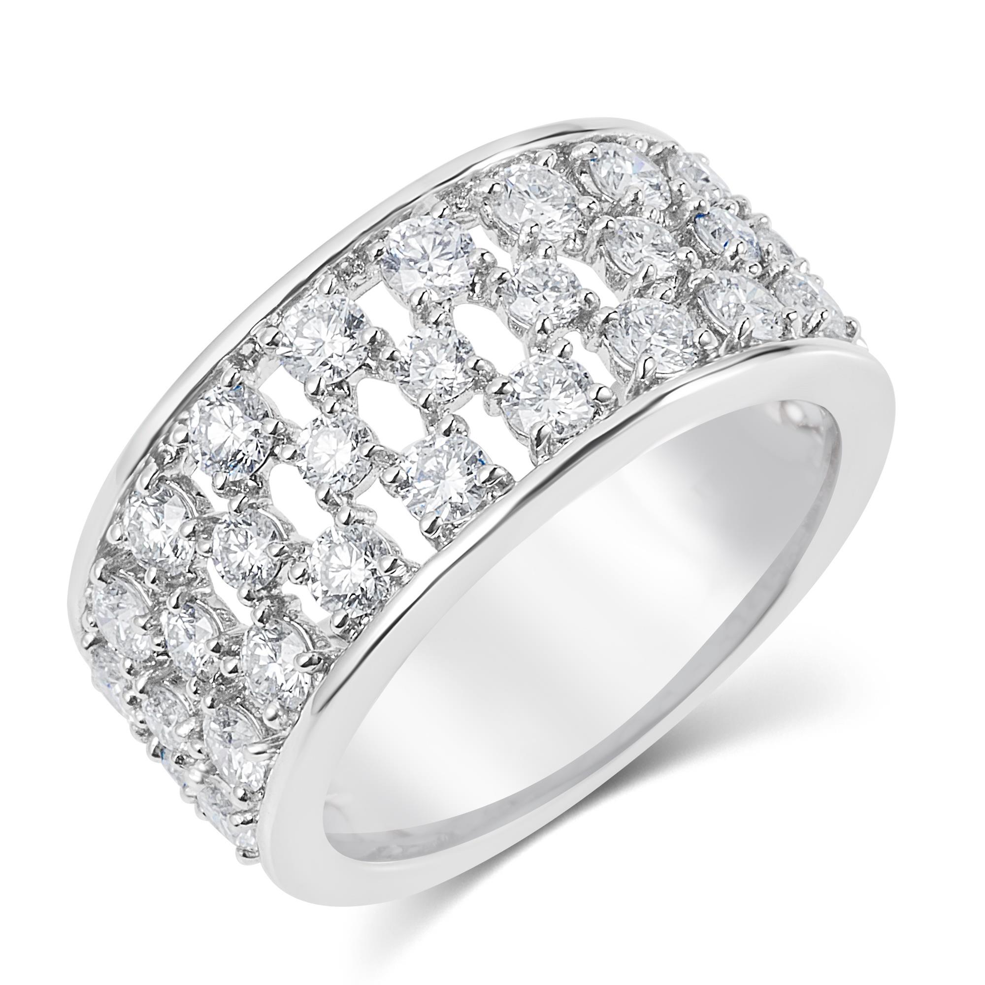 Lattice Design Diamond Dress Ring 1.58ct | Pravins