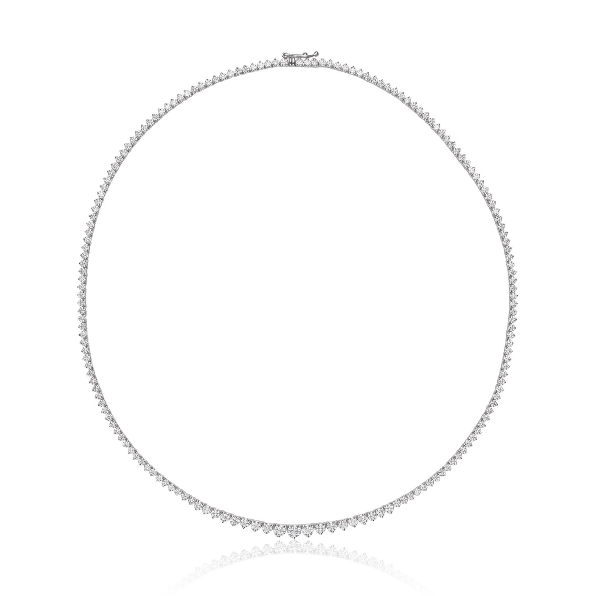 Diamond Riviere Necklace 6.94ct | Pravins
