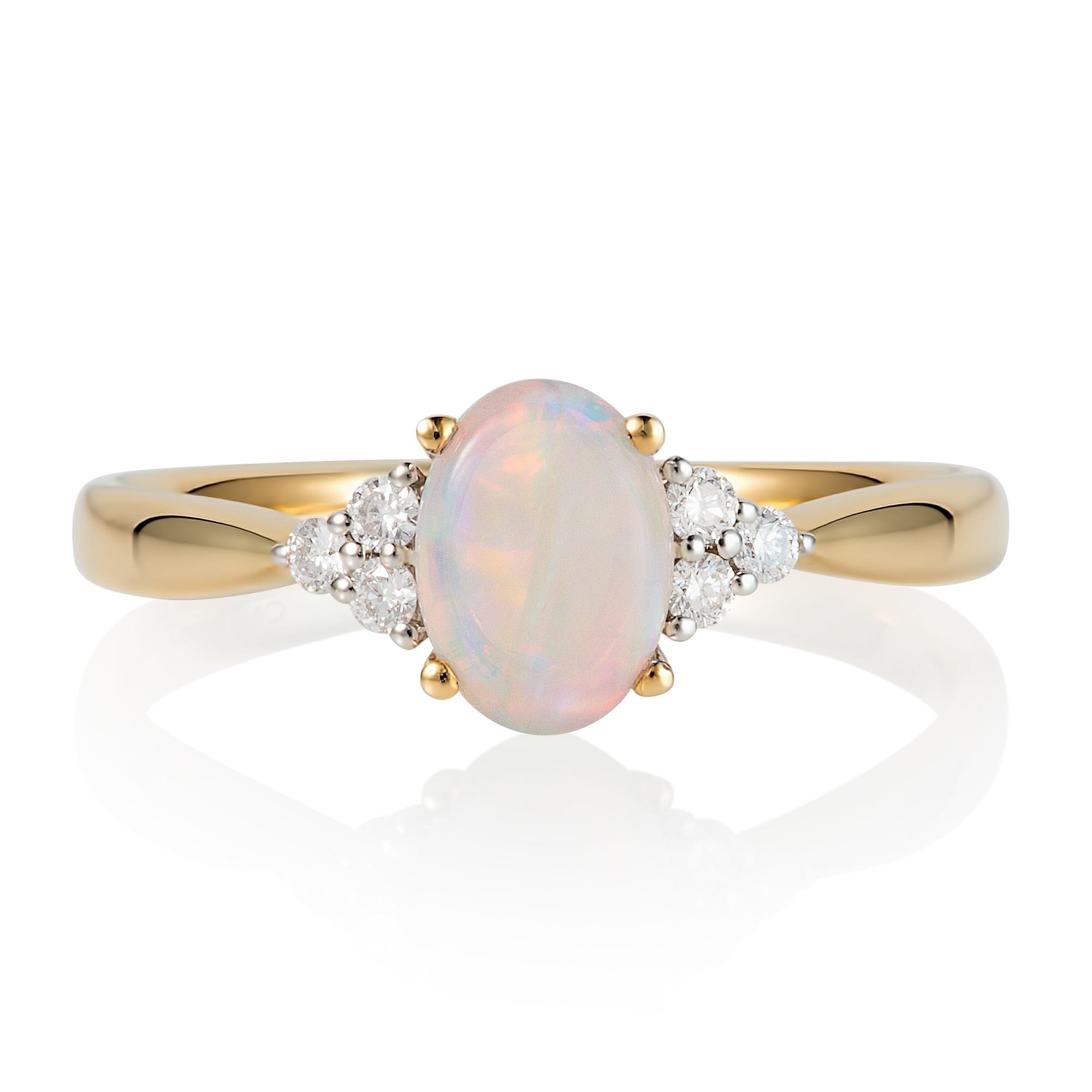 Opal and Diamond Ring | Pravins