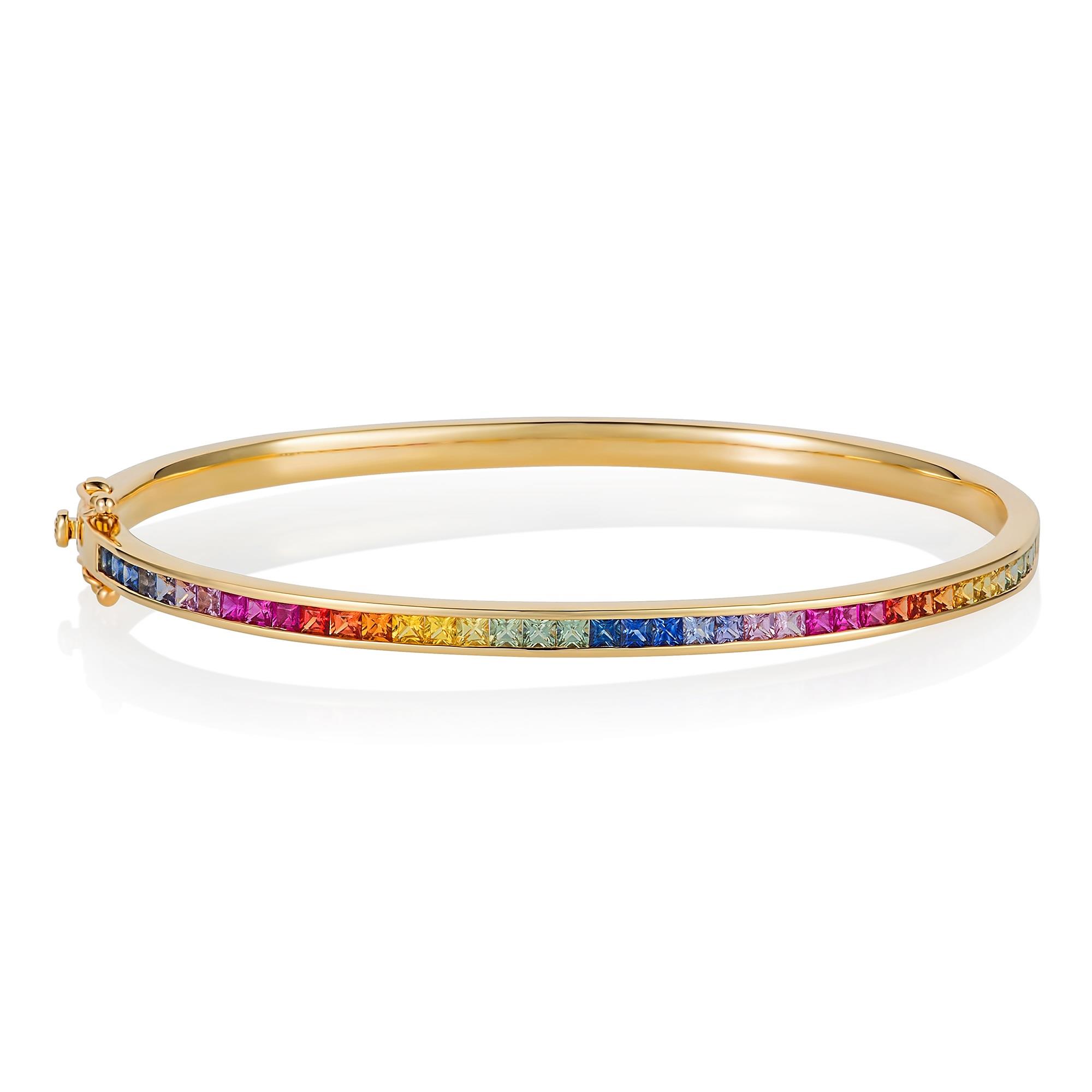 Details 86+ rainbow sapphire bangle bracelet - in.duhocakina