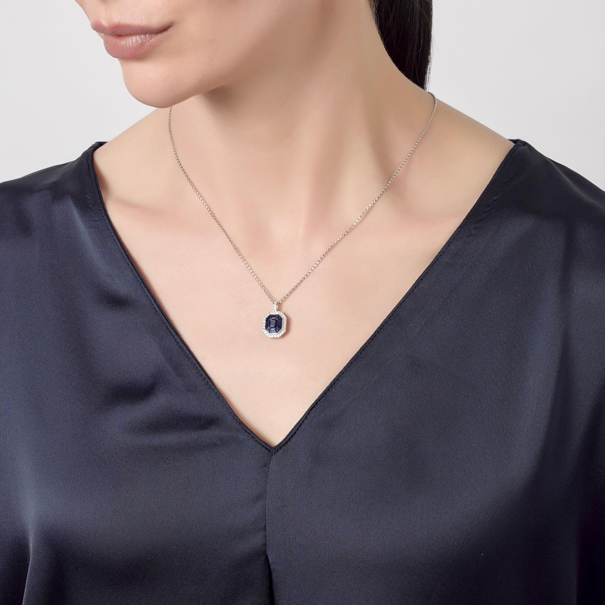 Odyssey Sapphire and Diamond Pendant | Pravins