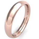 18ct Rose Gold Heavy Gauge Traditional Court Wedding Ring thumbnail